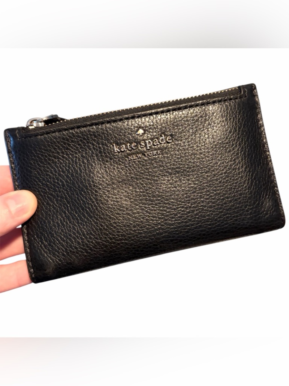 Kate Spade New York Black Leather Cardholder Wallet